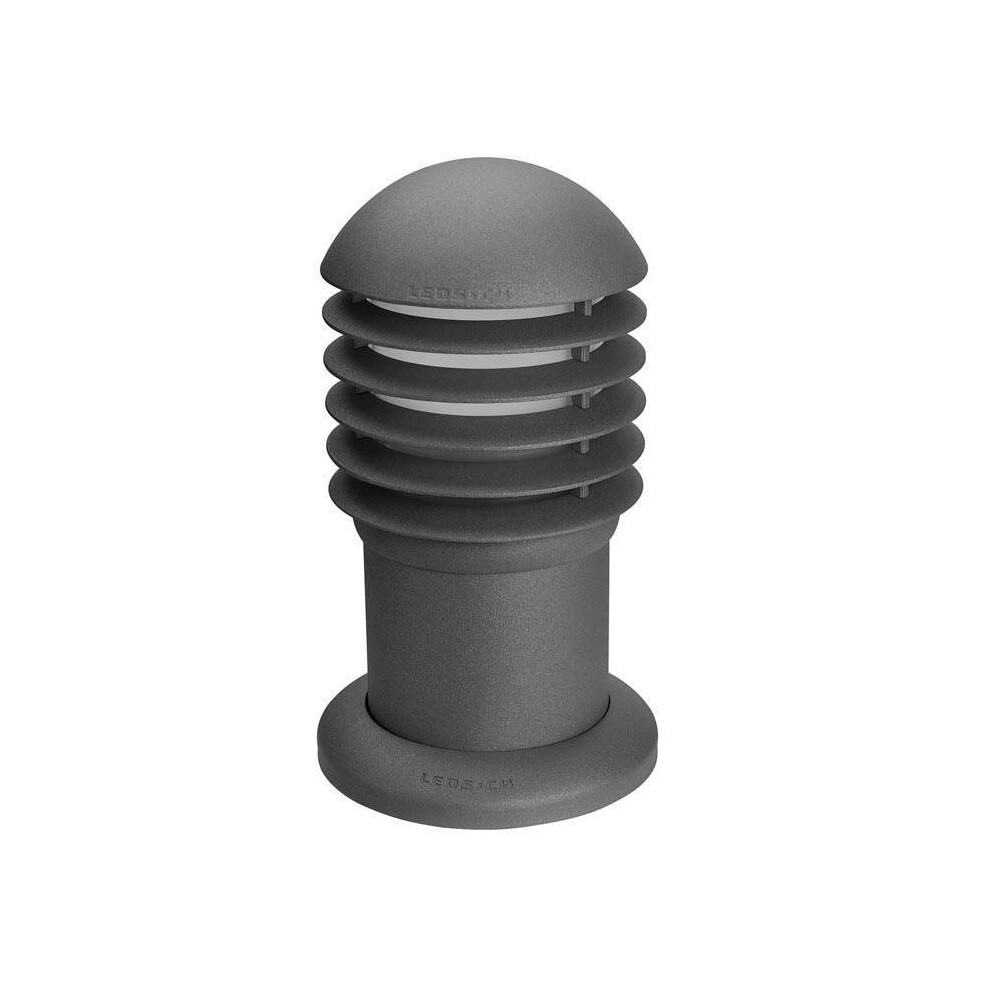 Leds-C4 Balizas - 1 Light Small Outdoor Bollard Light Urban Grey IP44, E27