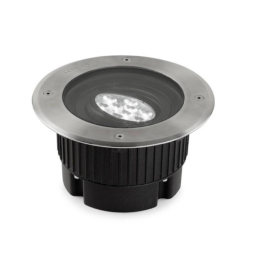 Leds-C4 Gea Power - LED 9 Light Round Recessed Floor Light Stainless Steel Aisi 316 IP67