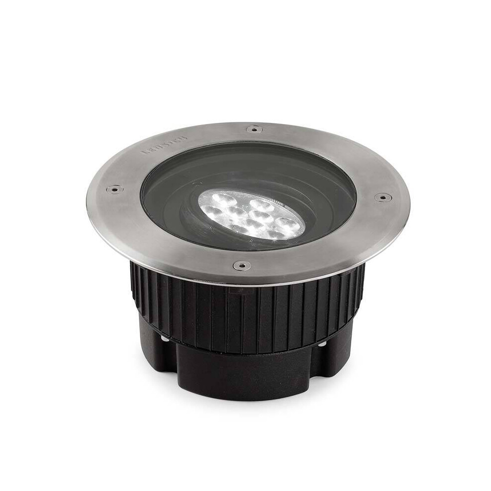 Leds-C4 Gea - Outdoor LED Recessed Ground Uplight Stainless Steel Polished 18.4cm 1566lm 3000K IP67