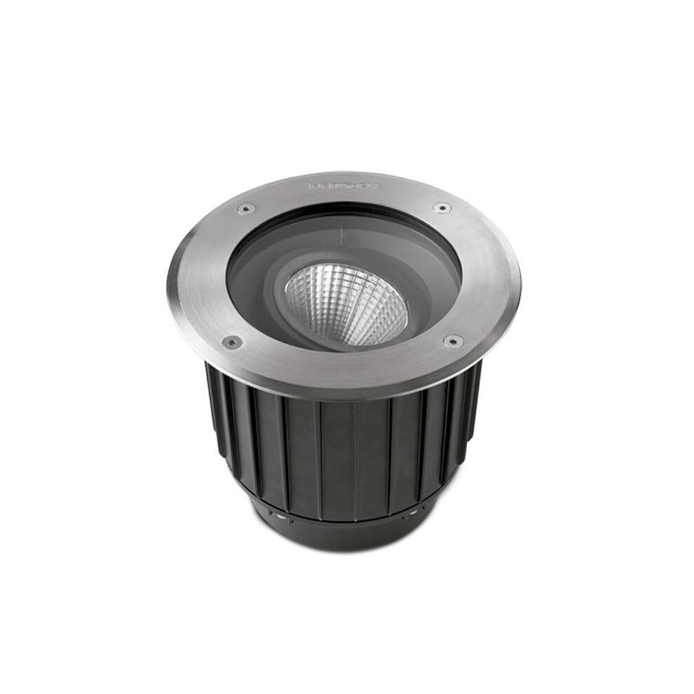 Leds-C4 Gea - Outdoor LED Recessed Ground Uplight Stainless Steel Polished 22.3cm 2815lm 2700K IP67