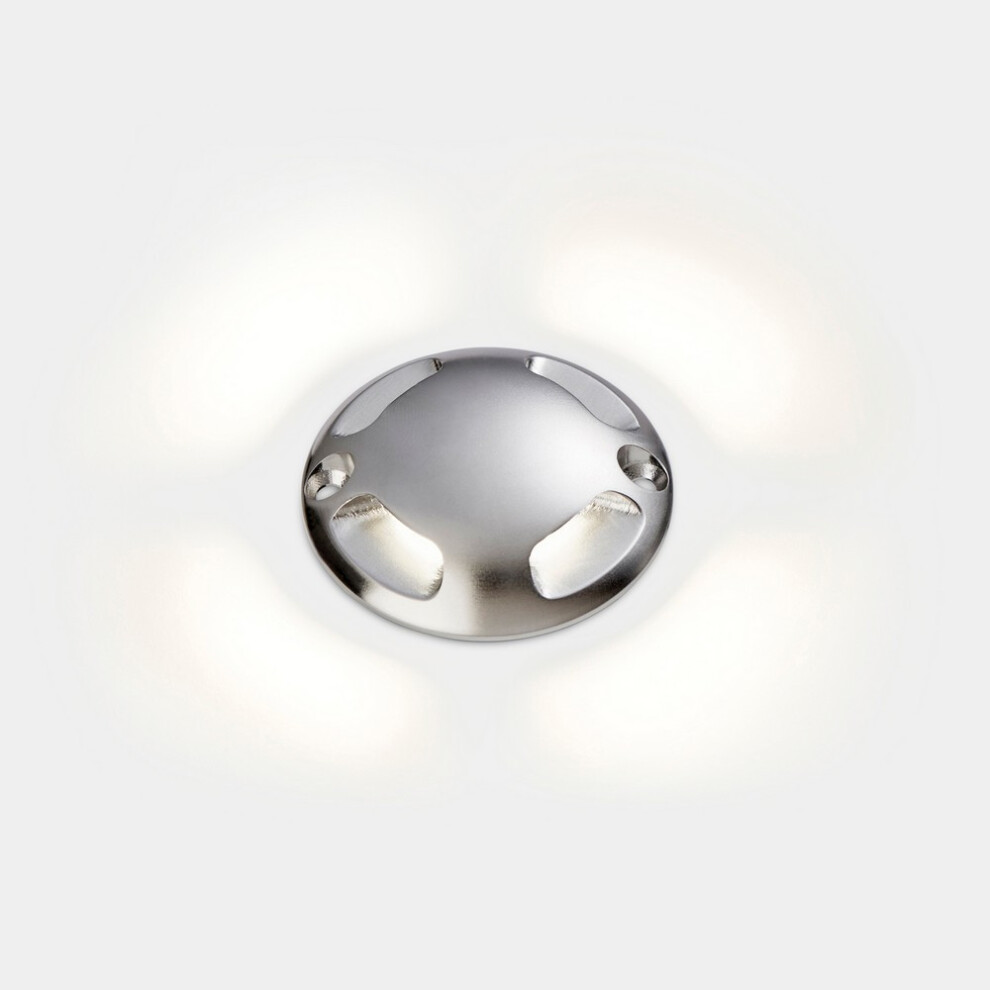 LEDS C4 Pixel 4 Windows Outdoor LED Recessed Ground Light Aisi 316 Stainless Steel IP65/IP67 3.4W 4000K