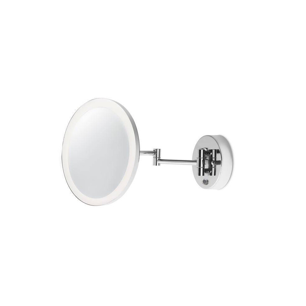 Leds-C4 Reflex - LED Bathroom Magnifying Adjustable Wall Light Chrome, Mirror IP44