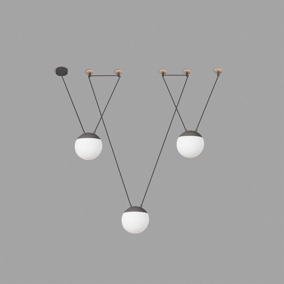 Faro Mine 28376-3L - 3 Light Ceiling Pendant Wood, Dark Grey, E27-image-OPC-PF5JTNV-NEW