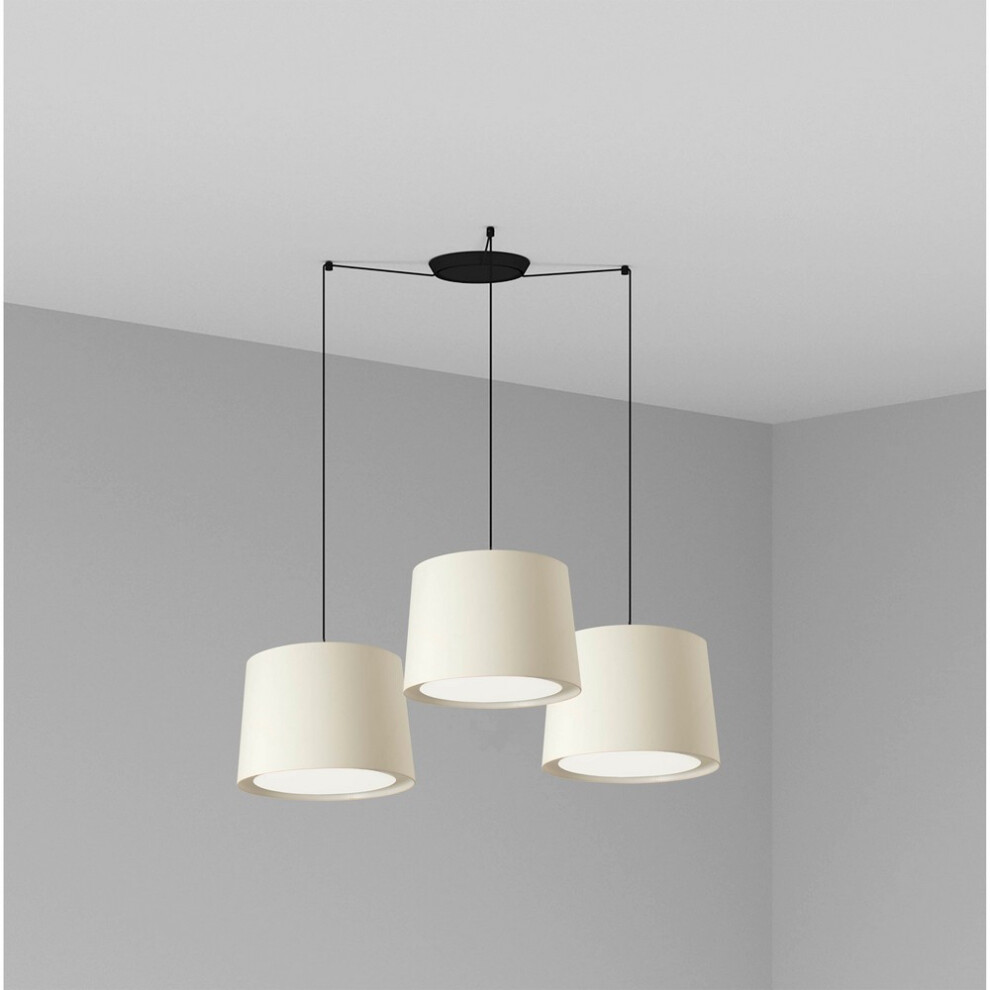 Faro Lighting Light/White Faro Conga - Triple Cylindrical Cluster Drop E27
