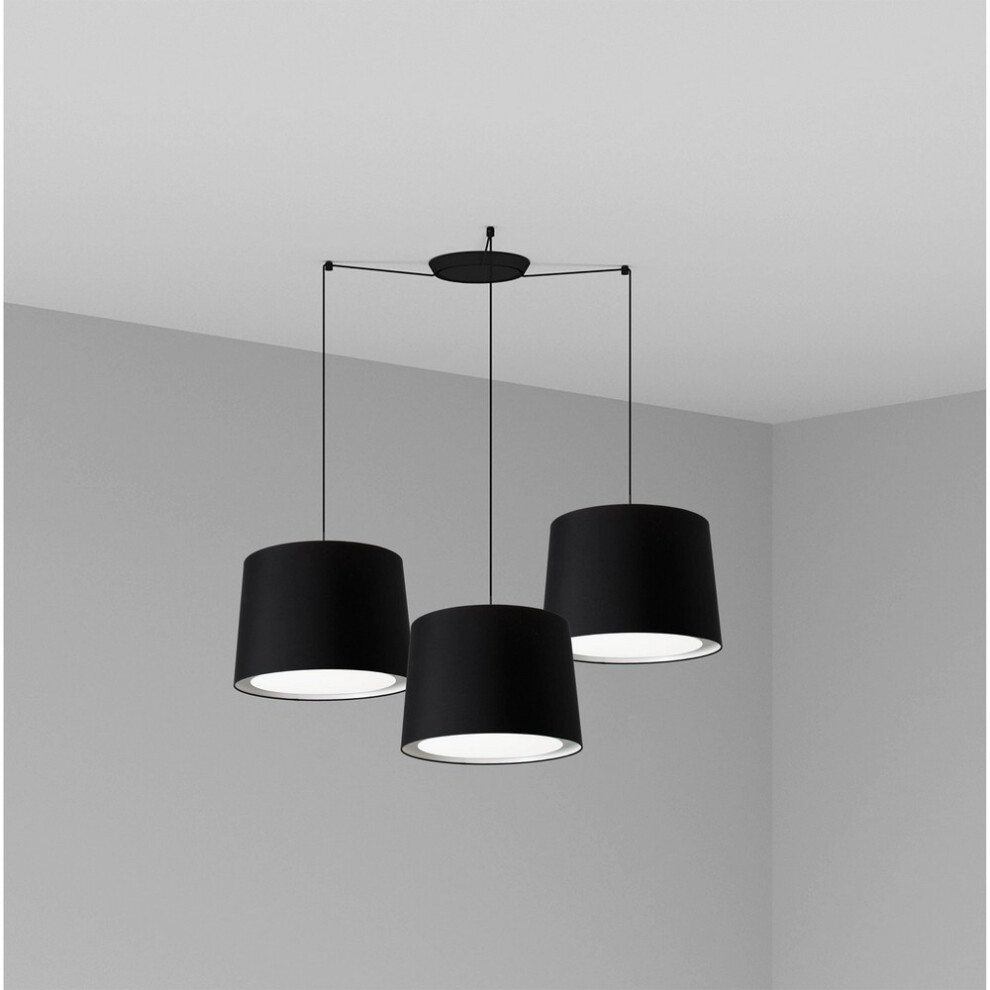 Faro Lighting Light/Black Faro Conga - Triple Cylindrical Cluster Drop E27