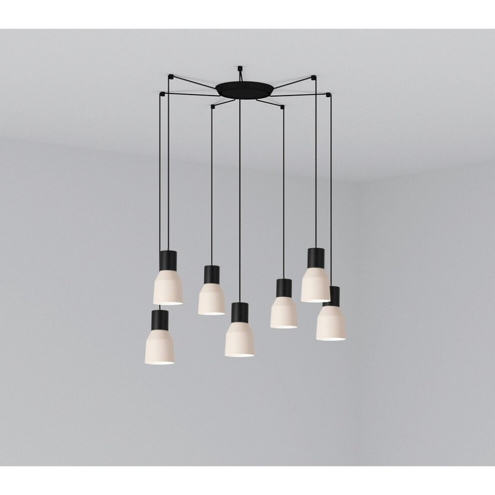 Faro Lighting Light/Beige Faro Kombo - Cluster Pendant Ceiling E27