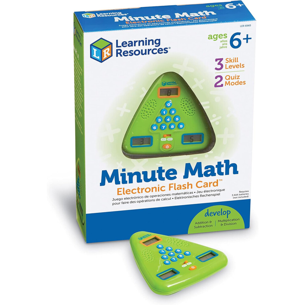 Character Options Learning Resources Minute Math Electronic Flash Card