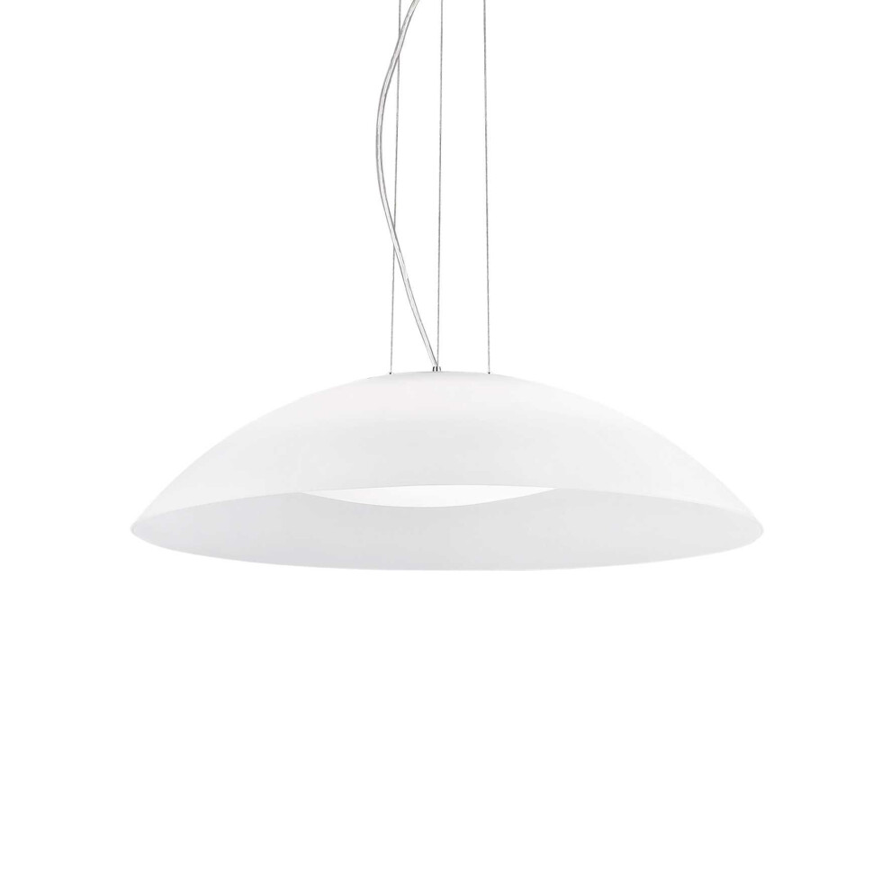 Lux General Lighting Light/White Ideal Lux Lena - Dome Ceiling Pendant E27 Size 3