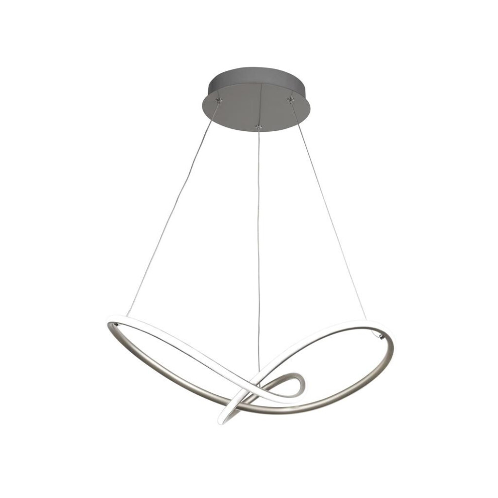 Searchlight Magic Pendant Satin Silver Metal