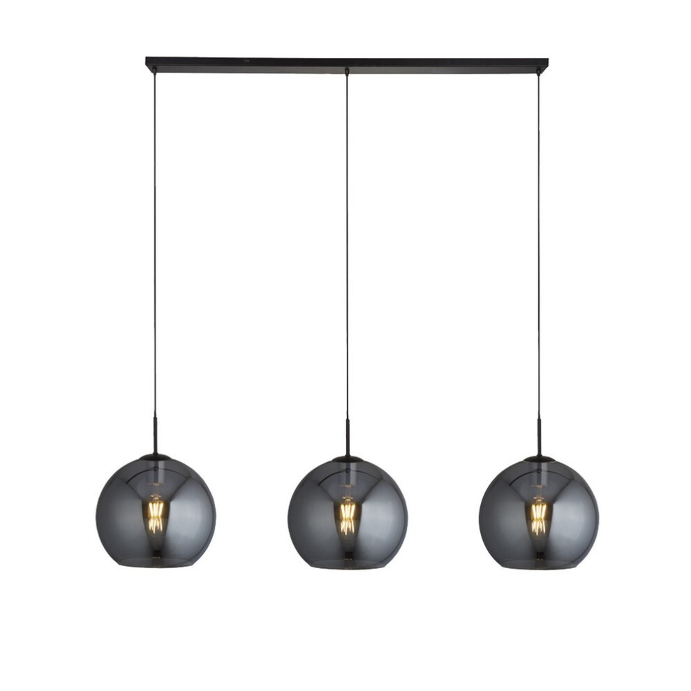 Amsterdam Black 3 Light Pendant Bar