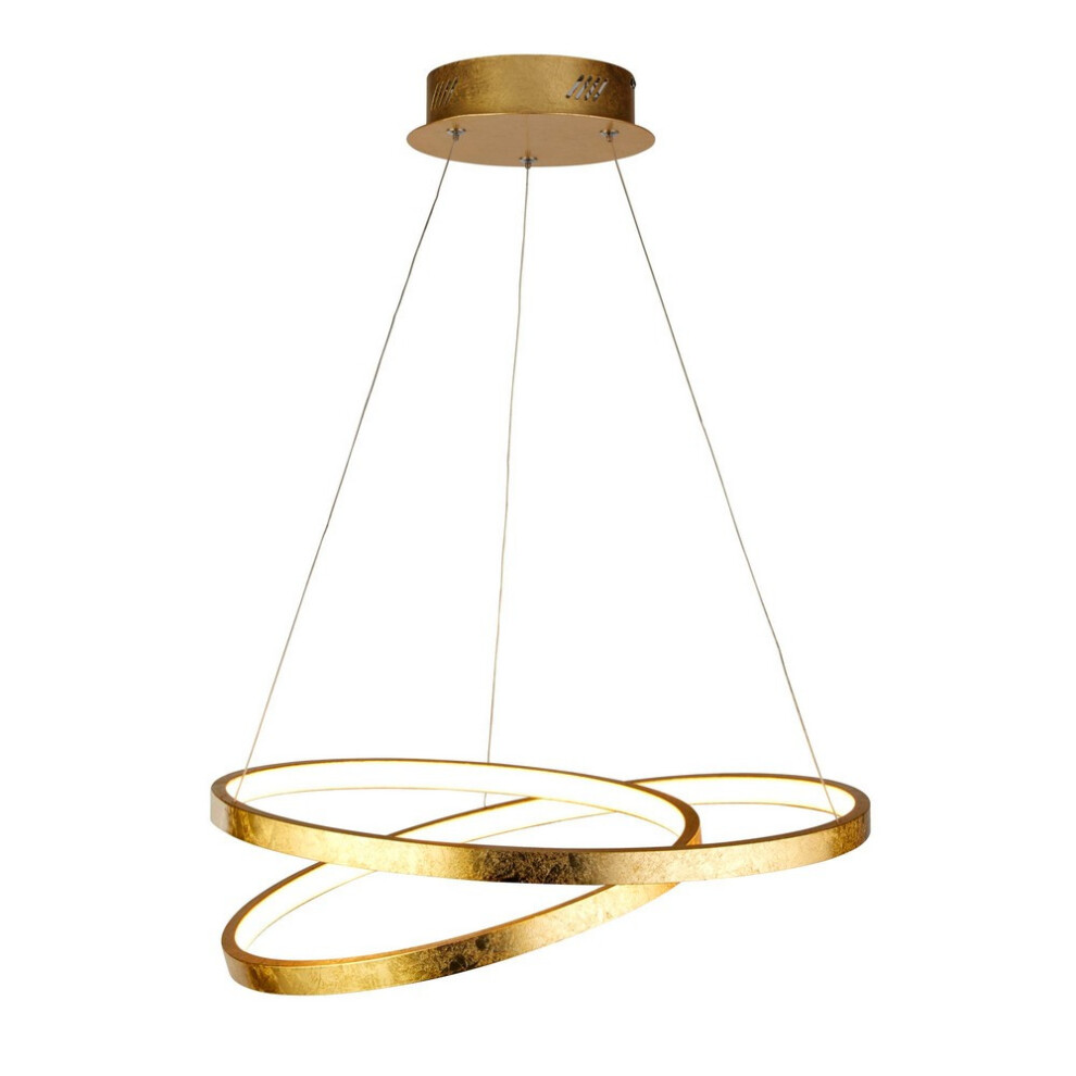 Searchlight Float  Led Gold Leaf Pendant