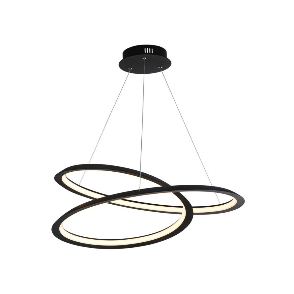 Searchlight Swirl  Led Pendant 
Sand Black. 
Dimmable