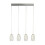 Searchlight Searchlight Cyclone 4 Light Bar Pendant, Clear Glass 3000K 1