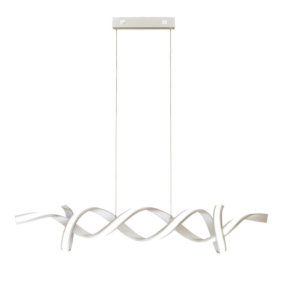 Searchlight Music Led Designer Linear Bar Pendant 3000K Silver