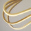 Searchlight Searchlight Clip LED Ceiling Pendant, Gold Aluminium 3