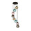 Searchlight Searchlight Mardi Gras II 8 Light Pendant Black, Coloured Glass 1