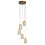 Searchlight Searchlight Cyclone 5 Light Pendant Bronze, Champagne Glass 1