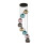 Searchlight Searchlight Mardi Gras II 8 Light Pendant Black, Coloured Glass 2