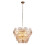 Searchlight Searchlight Wagon Wheel 9 Light Pendant Bronze Amber Glass 1