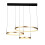 Searchlight Searchlight Grace 3 Ring Pendant Black, Gold Metal 1