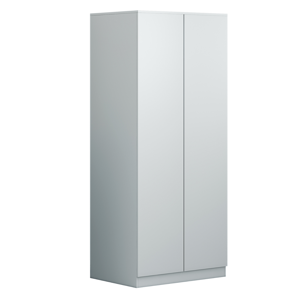 FWStyle Stora Modern 2 Door Wardrobe - Matt Grey