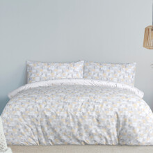 (King) Printed Reversible Circle Geo Duvet Cover Set - Ochre