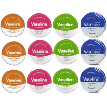 12 x 20g MIX Vaseline Lip Therapy Balm Petroleum Jelly Pocket Size Pots