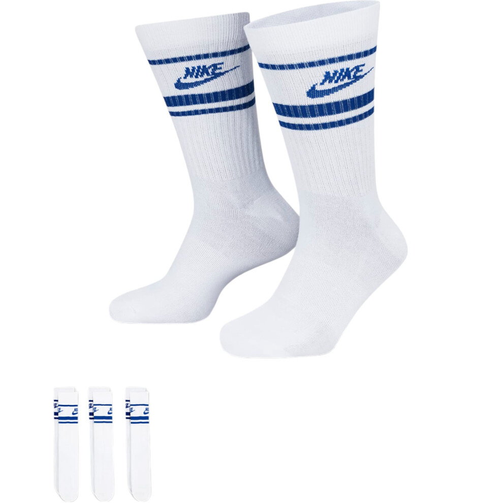 (UK-11-14.5 / EU-46-50 / XL) Nike Sportswear Dri-FIT Everyday Essential Crew Socks (3 Pairs)