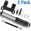 True Face 2 Pack Mini Bicycle Pump Portable with Presta & Schrader Adapter 2