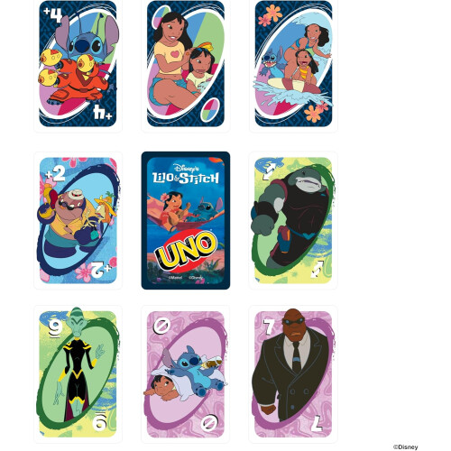 UNO Disney's Lilo and Stitch Card Game 2