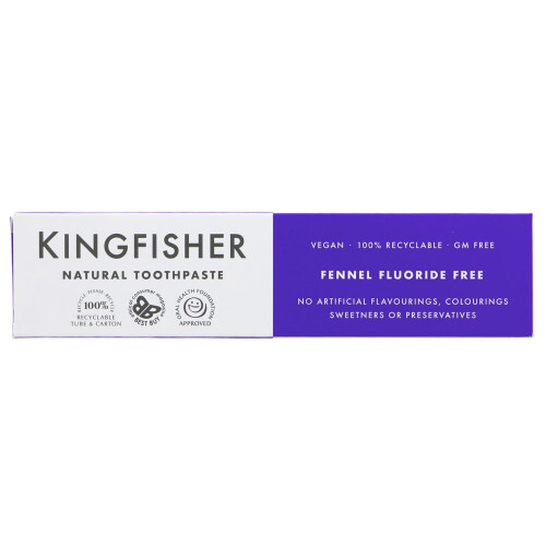 Kingfisher Kingfisher Fennel Fluoride Free Toothpaste 100ml