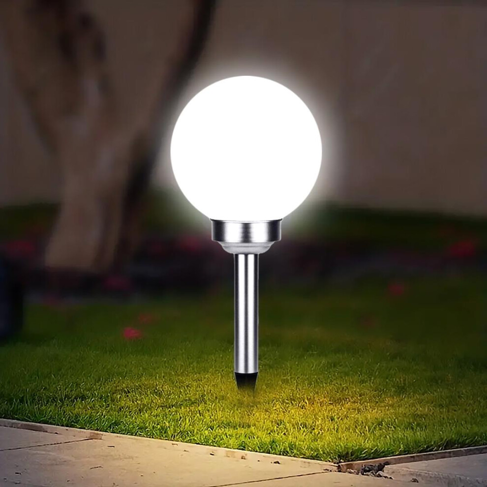 (25cm Diameter) GEEZY Jumbo LED Garden Globe Stake Light Mood Ball | Sphere Solar Lantern