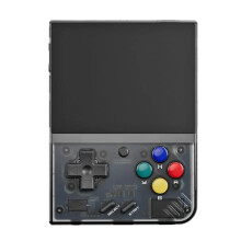 (Crystal Black) Miyoo Mini Plus Retro Portable Handheld Game Console 3.5-inch IPS Screen