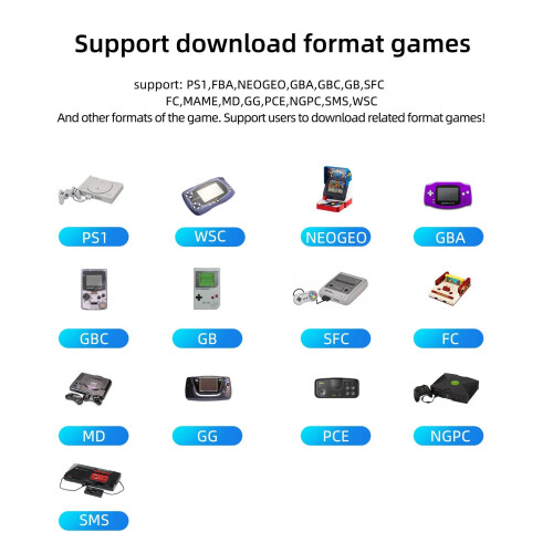 (Crystal Black) Miyoo Mini Plus Retro Portable Handheld Game Console 3.5-inch IPS Screen 2