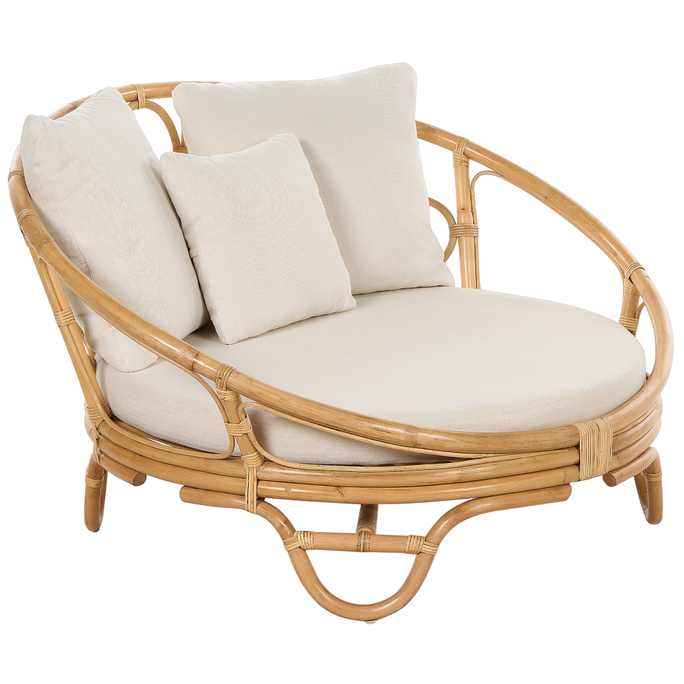 Garden Daybed ROSSANO Rattan Natural