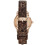 Armani ARMANI WOMEN'S WATCH AR1813 BROWN STRAP BEIGE DIAL ROSE GOLD CASE 4