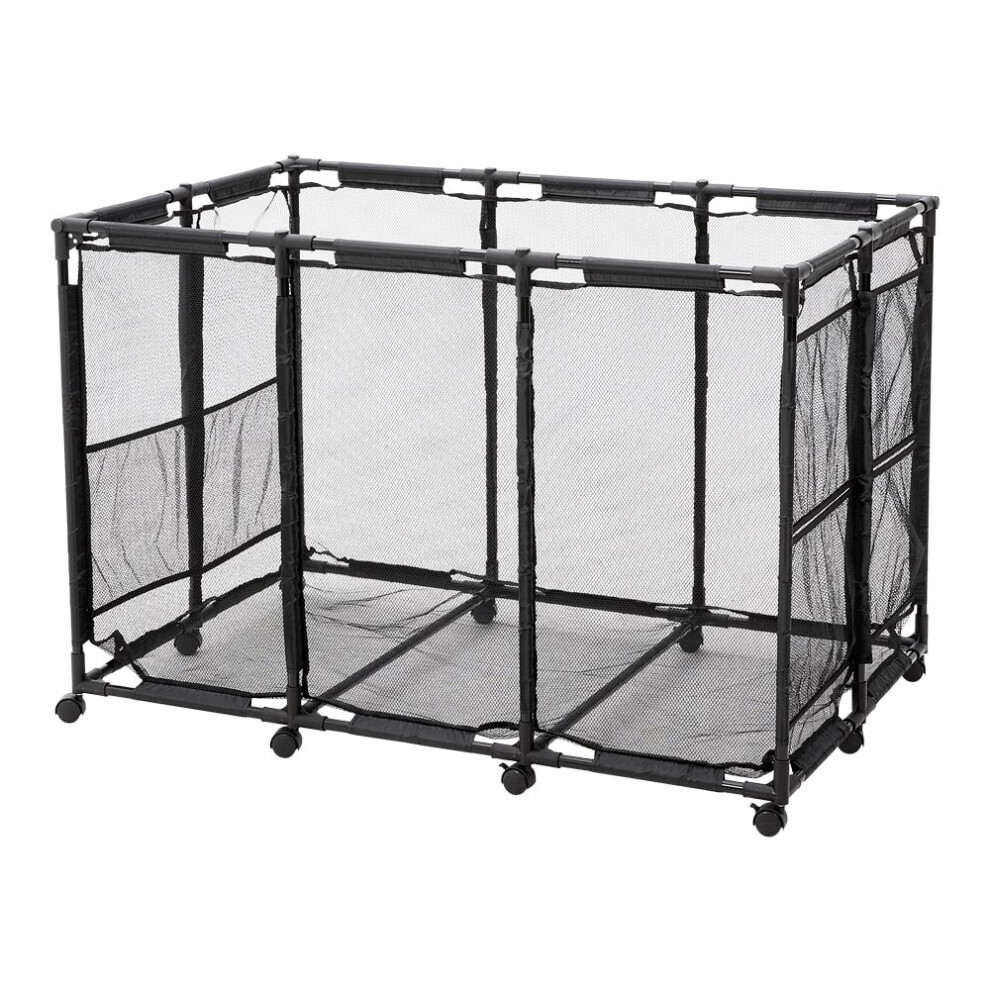 Pool Storage Mesh Bin with Wheels