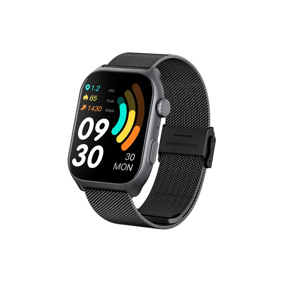 Chronus Smart Watch Fitness Tracker Heart Rate/Sleep Monitor/Pedometer/Calorie Multiple Sports Modes - Black 6976919899773