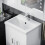 Nanuya 500mm Floorstanding Vanity Basin Unit White 2