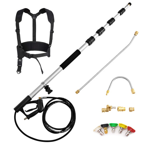 Costway Telescoping Wand for Pressure Washers 4000PSI  Grade Extension Wand