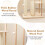 Casart Wood Cat Tree Multi-level Cat Tower Activity Center Sisal ScratchBoard 7