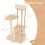 Casart Wood Cat Tree Multi-level Cat Tower Activity Center Sisal ScratchBoard 2
