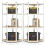 Costway 4-Tier Corner Shelving Unit Adjustable Garage Storage Utility Rack 9