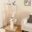 Casart 126cm Tall Solid Wood Cat Tree Home 4-Tier Cat Tower w/Beech Post 3