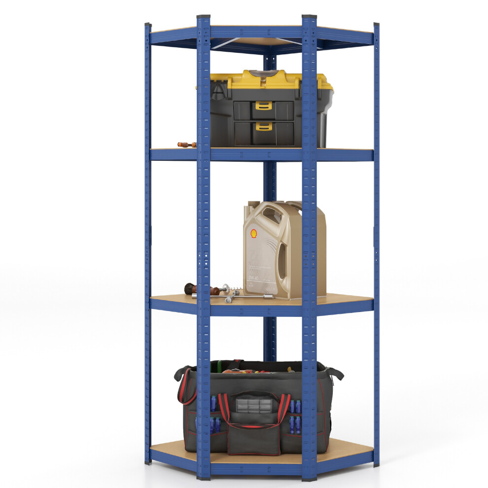 Costway 4-Tier Corner Shelving Unit Adjustable Garage Storage Utility Rack
