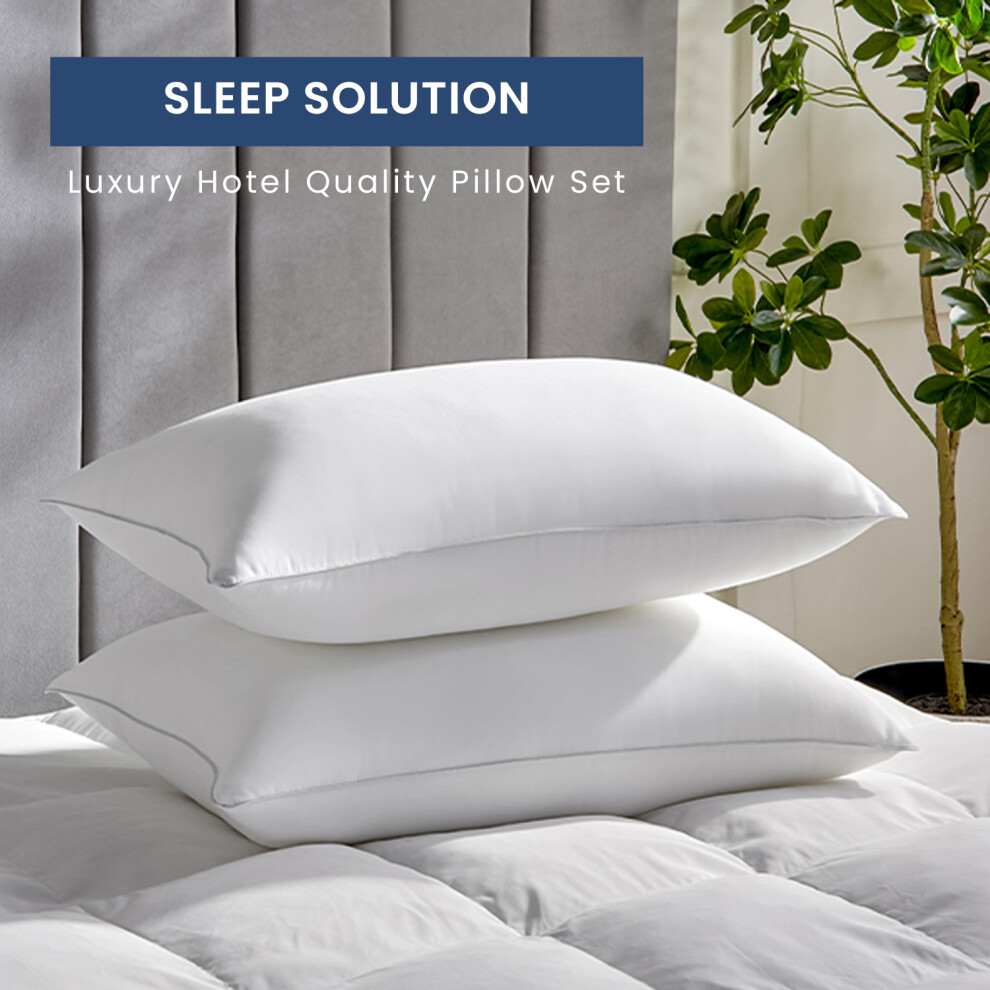Supreme Bedding Ltd (Bounce Back Pillow 2-Pack) 10.5 Tog Summer Duvet Single Double King Bed Quilt White