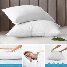 (Stripe Pillow 2-Pack) 10.5 Tog Summer Duvet Single Double King Bed Quilt