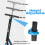 Costway Foldable and Adjustable Kick Scooter with LED Lights - Blue 4