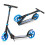 Costway Foldable and Adjustable Kick Scooter with LED Lights - Blue 1