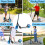 Costway Foldable and Adjustable Kick Scooter with LED Lights - Blue 9